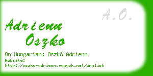 adrienn oszko business card
