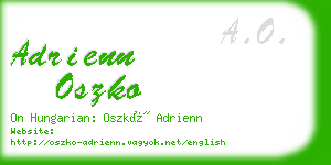 adrienn oszko business card